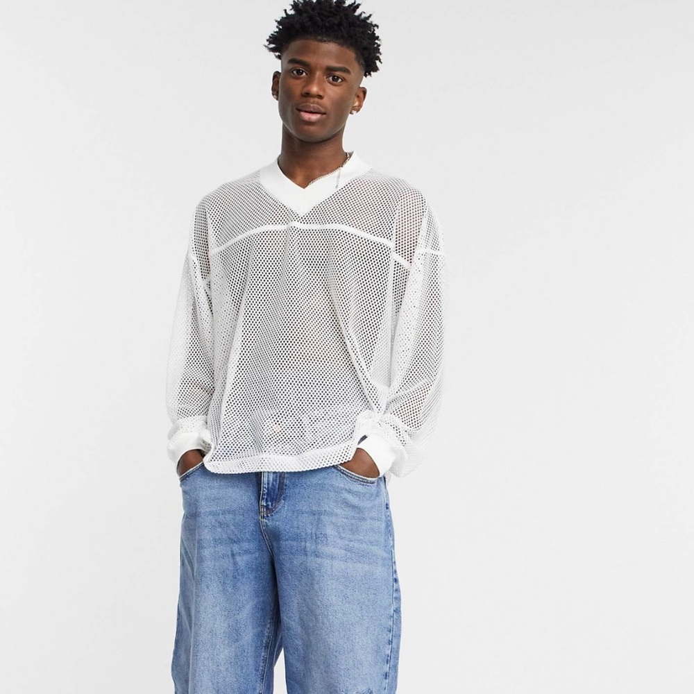 ASOS MENS MESH LONG SLEEVE JERSEY